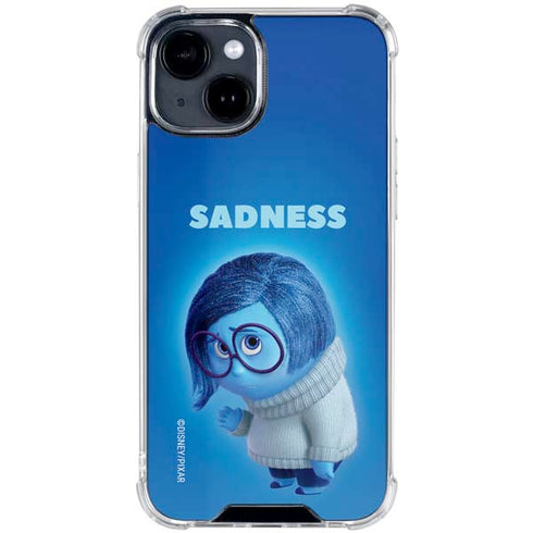Disney Inside Out Sadness Portrait iPhone 14 Plus Clear Case