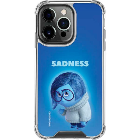 Disney Inside Out Sadness Portrait iPhone 14 Pro Clear Case
