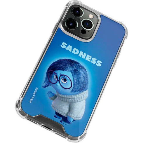 Disney Inside Out Sadness Portrait iPhone 14 Pro Clear Case