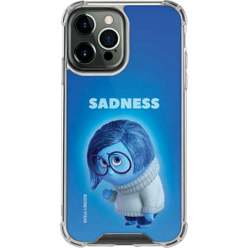 Disney Inside Out Sadness Portrait iPhone 14 Pro Max Clear Case