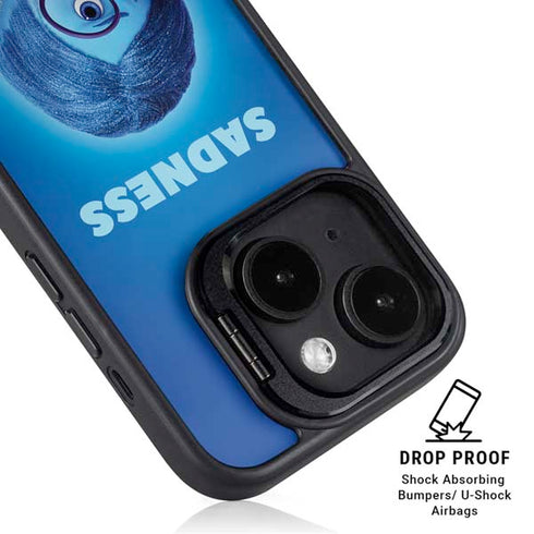 Disney Inside Out Sadness Portrait iPhone 15 Plus Kickstand Case