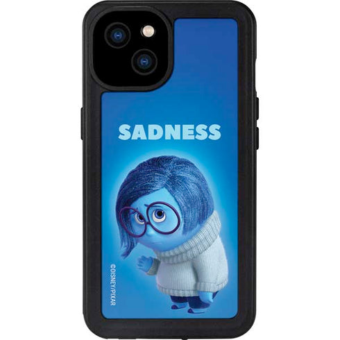 Disney Inside Out Sadness Portrait iPhone 15 Plus Waterproof Case