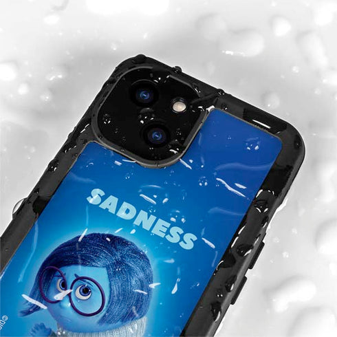 Disney Inside Out Sadness Portrait iPhone 15 Plus Waterproof Case