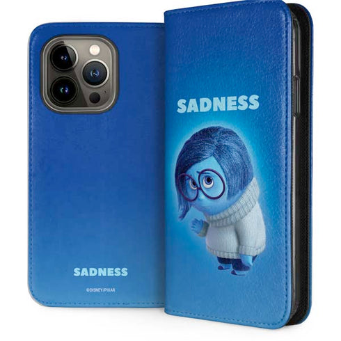 Disney Inside Out Sadness Portrait iPhone 15 Pro Folio Case