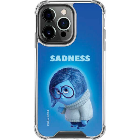 Disney Inside Out Sadness Portrait iPhone 15 Pro Max Clear Case