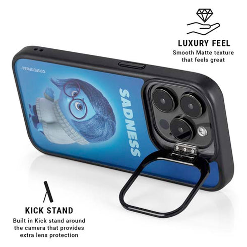 Disney Inside Out Sadness Portrait iPhone 15 Pro Max Kickstand Case
