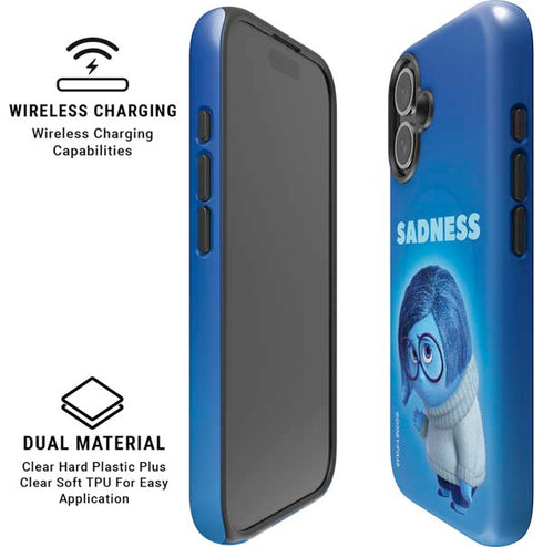 Disney Inside Out Sadness Portrait iPhone 16 Magsafe Impact Case