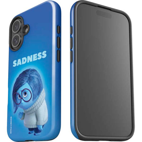 Disney Inside Out Sadness Portrait iPhone 16 Plus Impact Case