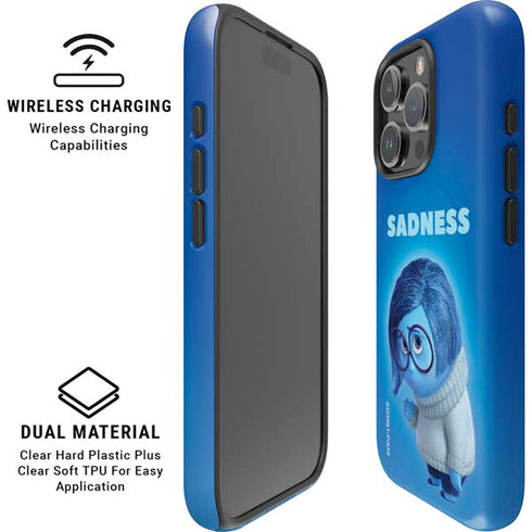 Disney Inside Out Sadness Portrait iPhone 16 Pro Max Magsafe Impact Case