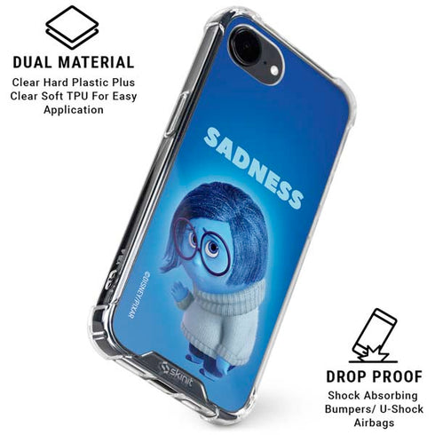 Disney Inside Out Sadness Portrait iPhone 16e Clear Case