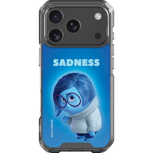 Disney Inside Out Sadness Portrait iPhone 17 Pro Clear Case