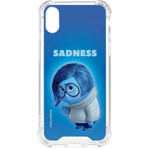 Disney Inside Out Sadness Portrait iPhone XS Clear Case