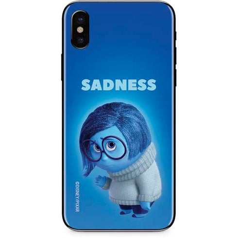 Disney Inside Out Sadness Portrait iPhone XS Max Skin