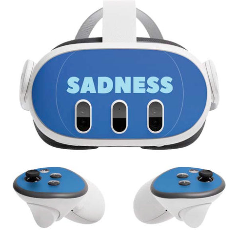 Disney Inside Out Sadness Portrait Meta Quest 3 Skin