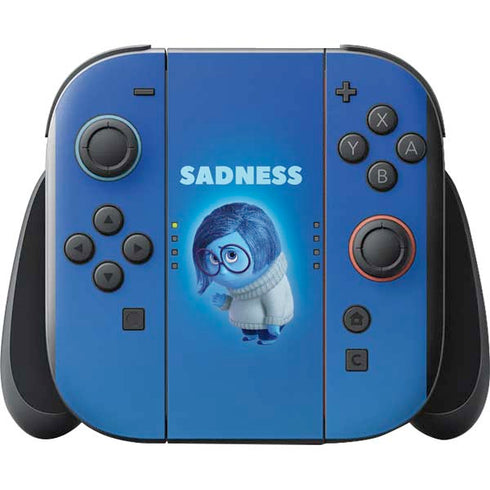 Disney Inside Out Sadness Portrait Nintendo Switch 2 (2025) with Joy-Con Skin