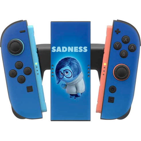 Disney Inside Out Sadness Portrait Nintendo Switch 2 (2025) Joy-Con Controller Skin