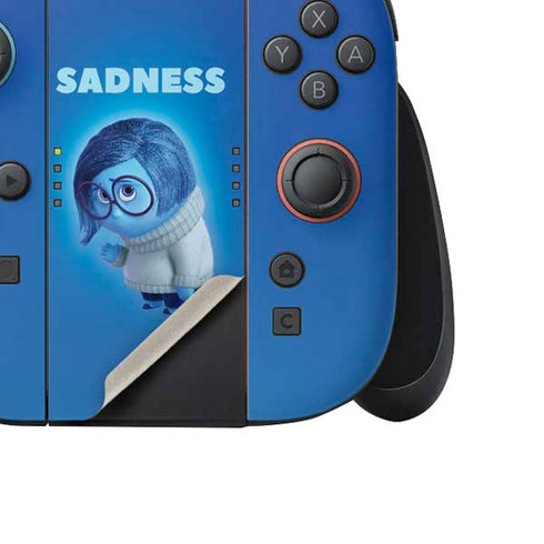 Disney Inside Out Sadness Portrait Nintendo Switch 2 (2025) Joy-Con Controller Skin