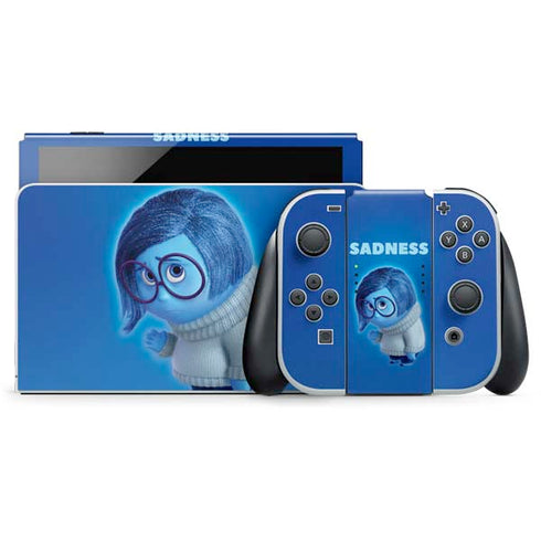 Disney Inside Out Sadness Portrait Nintendo Switch OLED (2021) Skin