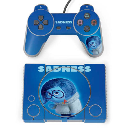 Disney Inside Out Sadness Portrait PlayStation Classic Bundle Skin