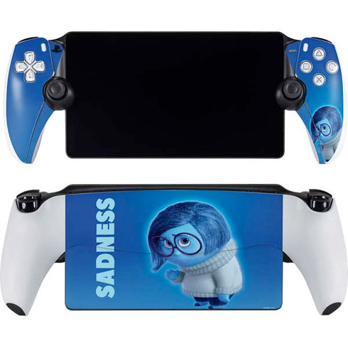 Disney Inside Out Sadness Portrait PlayStation Portal Remote Player Skin