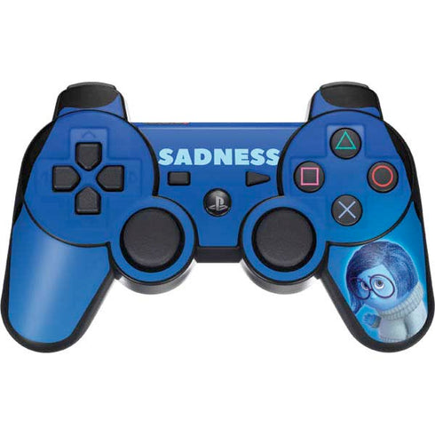Disney Inside Out Sadness Portrait PS3 Dual Shock wireless controller Skin