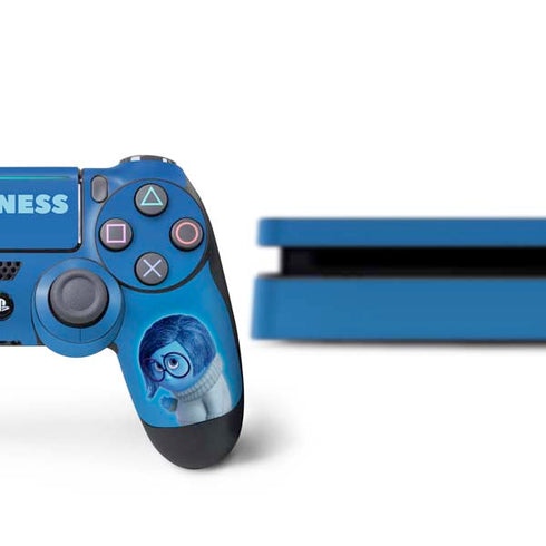 Disney Inside Out Sadness Portrait PS4 Slim Bundle Skin
