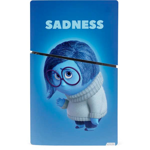 Disney Inside Out Sadness Portrait PS5 Slim Digital Edition Console Skin
