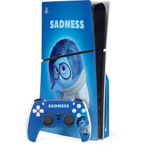 Disney Inside Out Sadness Portrait PlayStation PS5 Skins