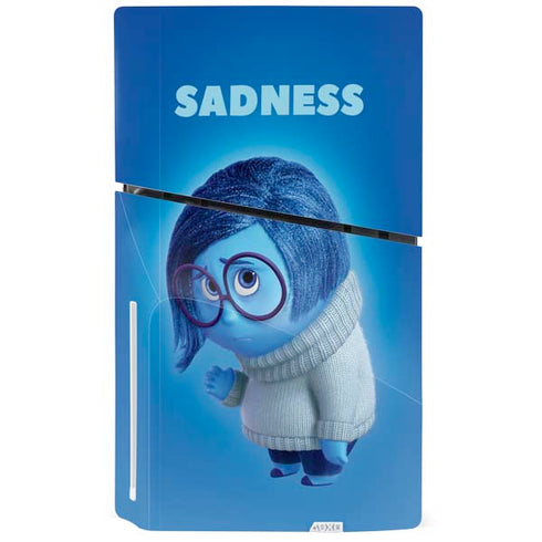 Disney Inside Out Sadness Portrait PS5 Slim Disk Bundle Skin