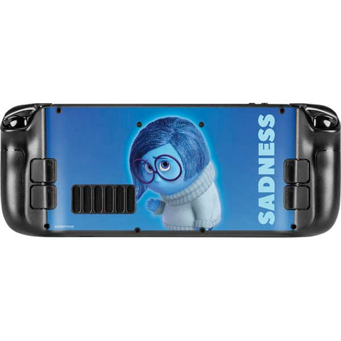 Disney Inside Out Sadness Portrait Steam Deck Handheld Gaming Computer OLED Skin