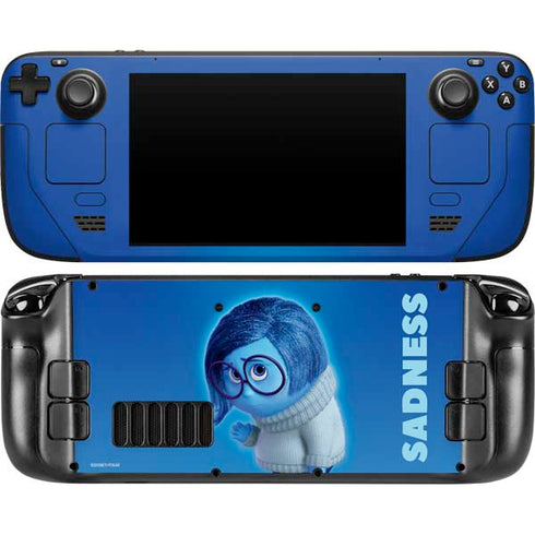 Disney Inside Out Sadness Portrait Steam Deck Handheld Gaming Computer Skin