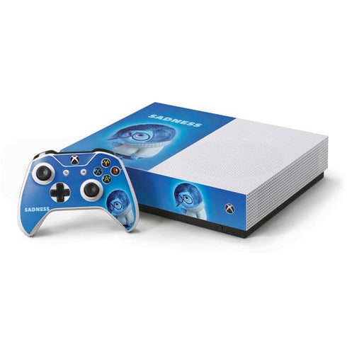 Disney Inside Out Sadness Portrait Xbox One S All-Digital Edition Bundle Skin