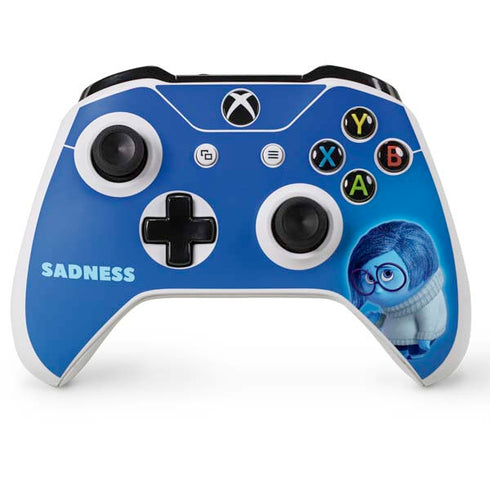 Disney Inside Out Sadness Portrait Xbox One S Console and Controller Bundle Skin