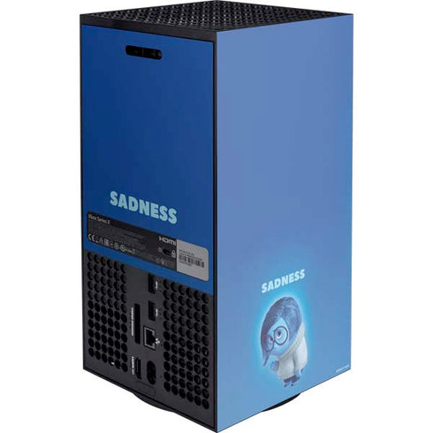 Disney Inside Out Sadness Portrait Xbox Series X Console Skin