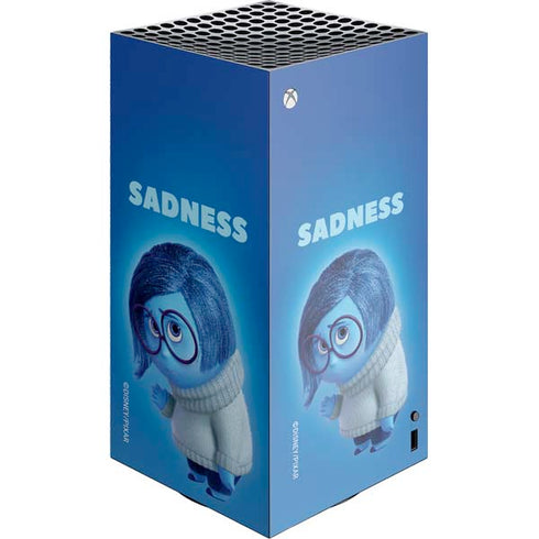 Disney Inside Out Sadness Portrait XBox Series X Digital Edition Console Skin
