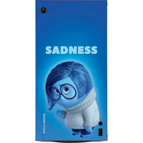 Disney Inside Out Sadness Portrait XBox Series X Digital Edition Console Skin