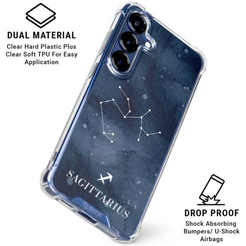 Sagittarius Constellation Galaxy S25 Plus Clear Case