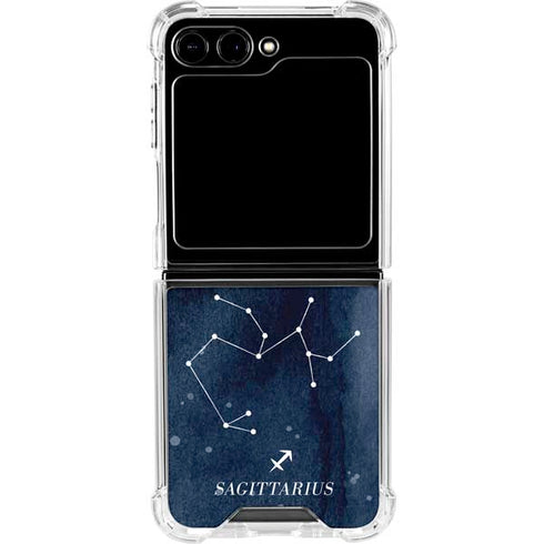 Sagittarius Constellation Galaxy Z Flip6 Clear Case