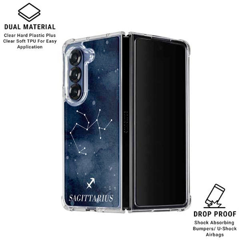 Sagittarius Constellation Galaxy Z Fold6 Clear Case