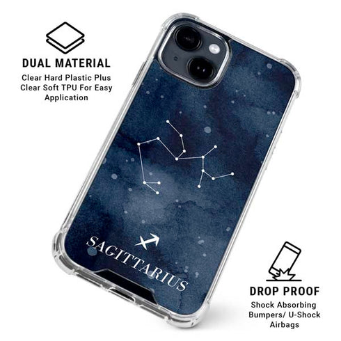 Sagittarius Constellation iPhone 15 Clear Case