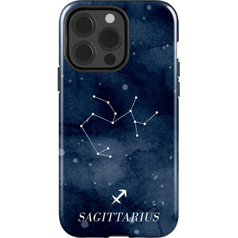 Sagittarius Constellation iPhone 15 Pro Impact Case