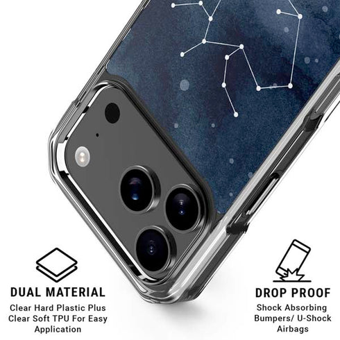 Sagittarius Constellation iPhone 18 Pro Clear Case