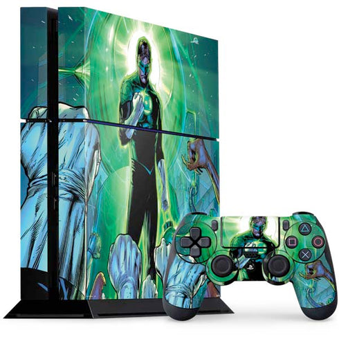 DC Comics Green Lantern Dark Days Cover #4 New 52 Art by Billy Tan PS4 Console and Controller Bundle Skin