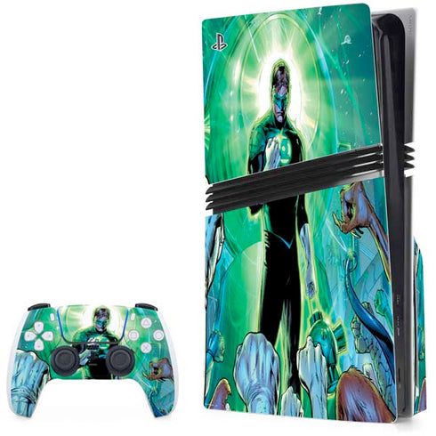 DC Comics Green Lantern Dark Days Cover #4 New 52 Art by Billy Tan PS5 Pro Disk Bundle Skin