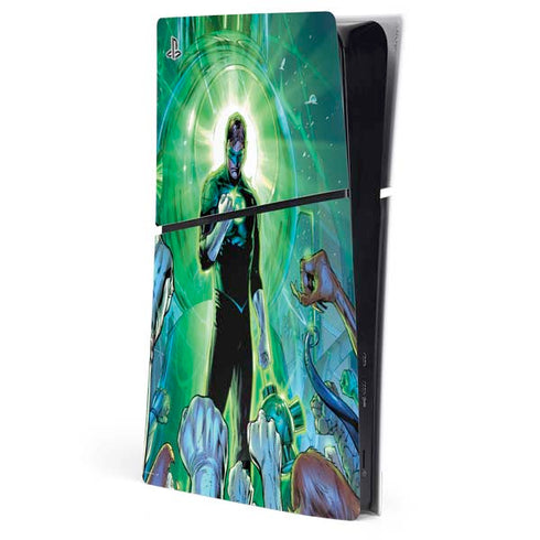 DC Comics Green Lantern Dark Days Cover #4 New 52 Art by Billy Tan PS5 Slim Digital Edition Console Skin