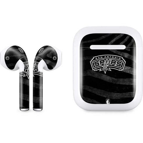NBA San Antonio Spurs Black Animal Print Apple AirPods Skin