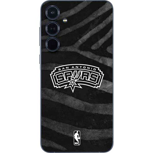 NBA San Antonio Spurs Black Animal Print Galaxy A36 5G Skin