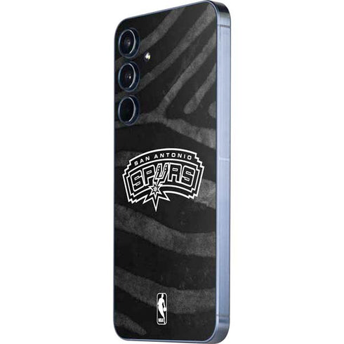 NBA San Antonio Spurs Black Animal Print Galaxy A36 5G Skin