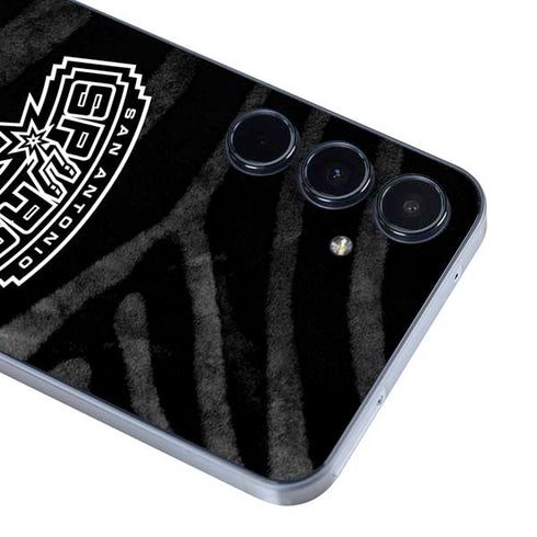 NBA San Antonio Spurs Black Animal Print Galaxy A36 5G Skin