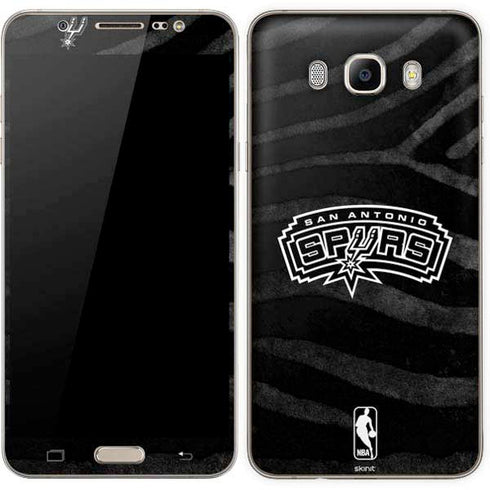 NBA San Antonio Spurs Black Animal Print Galaxy J7 Skin